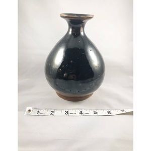 Antique Brown Glazed Liquor Bottle 19-20th Century
